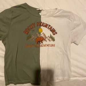 Rocky Mountains two tone top